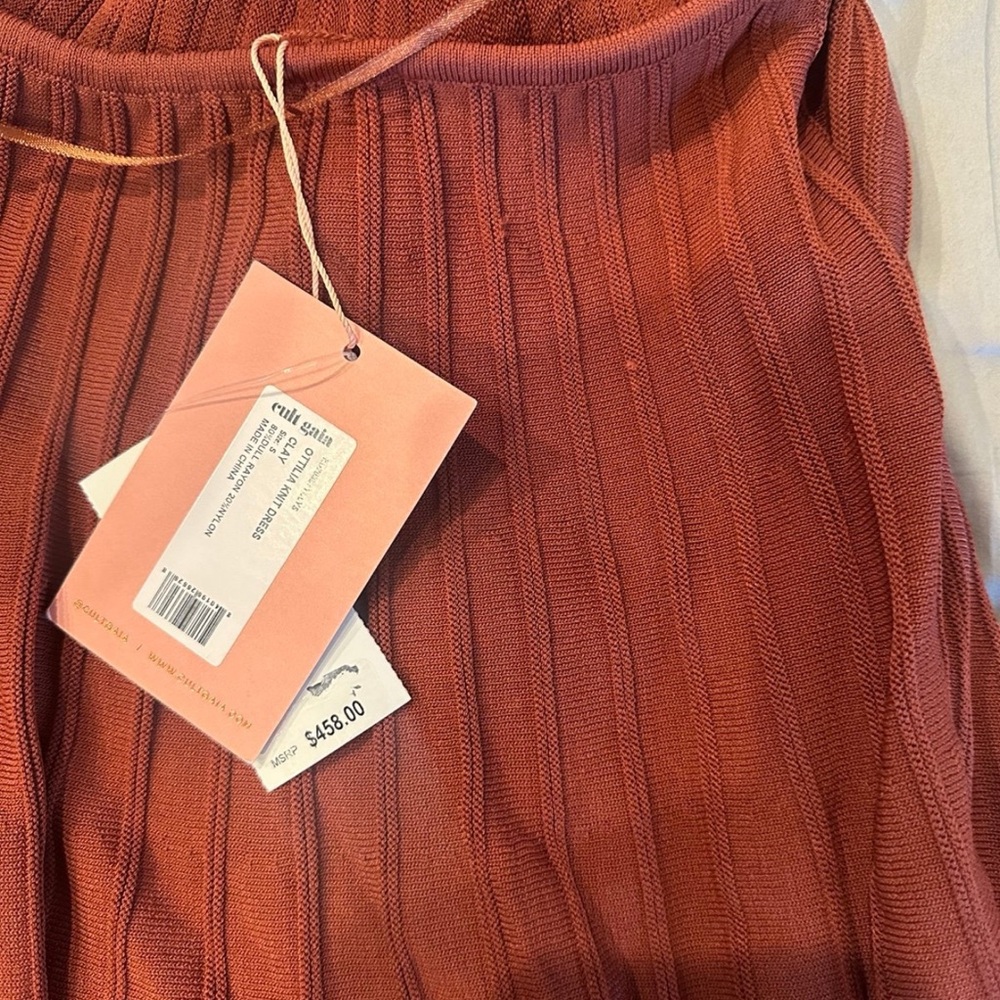 Cult Gaia Maroon ottilia Backless Dress - Picture 5 of 7